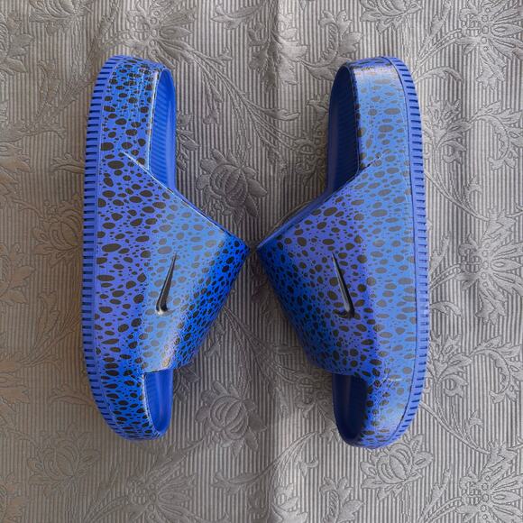 Nike Calm Slide Electric Pack- Racer Blue. Unisex, M8 / W9 - Picture 6 of 9